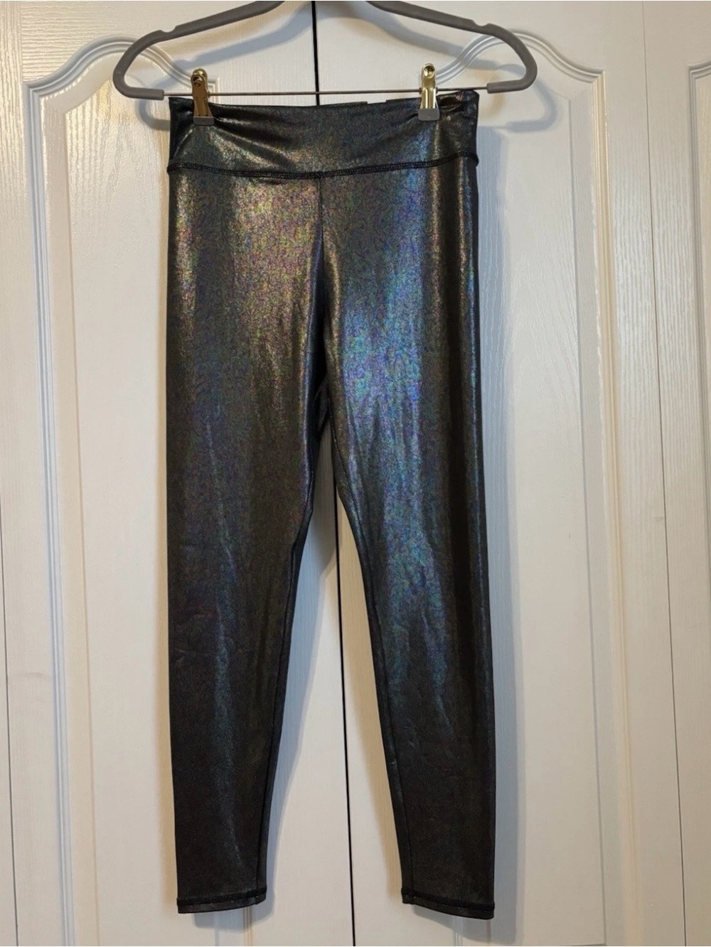 Children’s Place Holographic Black Shimmer Leggings